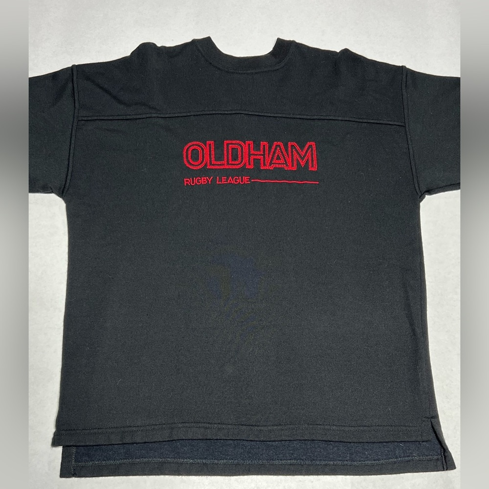 Vintage Oldham Rugby sweater size large.